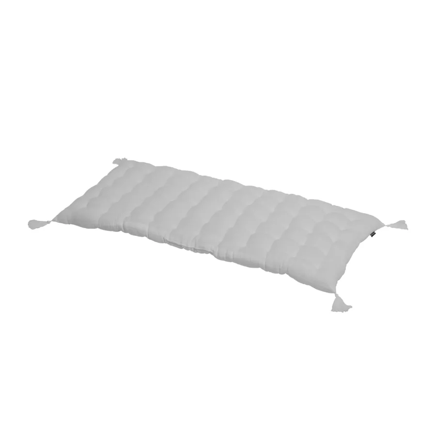 Eminza Matelas De Sol Gaze De Coton (60 X 120 Cm) Gaïa Gris Nuage