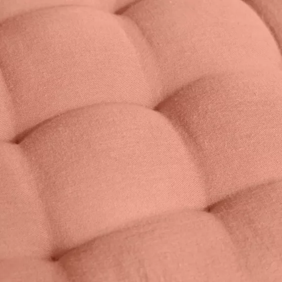 Eminza Matelas De Sol Gaze De Coton (60 X 120 Cm) Gaïa Rose Pêche