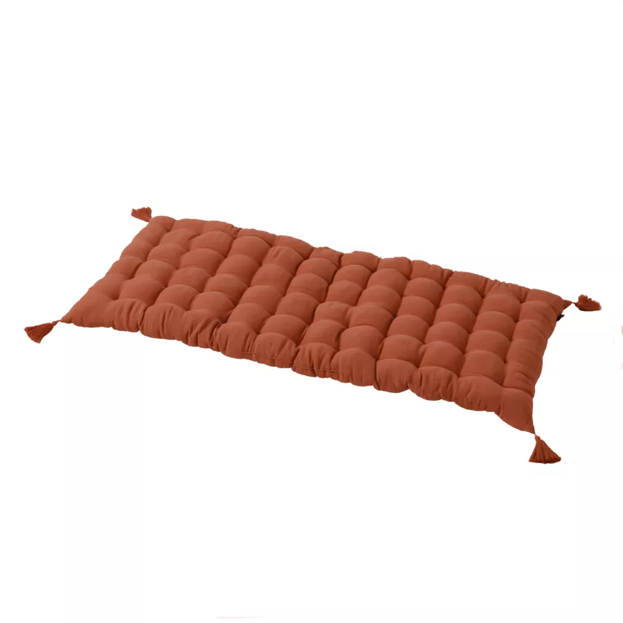 Eminza Matelas De Sol Gaze De Coton (60 X 120 Cm) Gaïa Terracotta