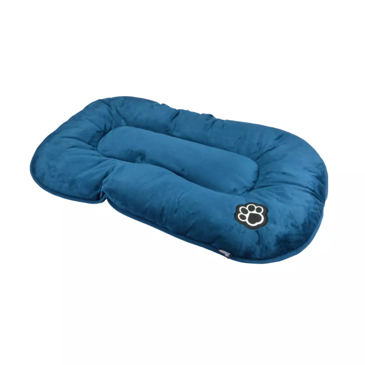 eminza Matelas flocon réversible pour chat et chien Patchy L69 cm Bleu/Charbon