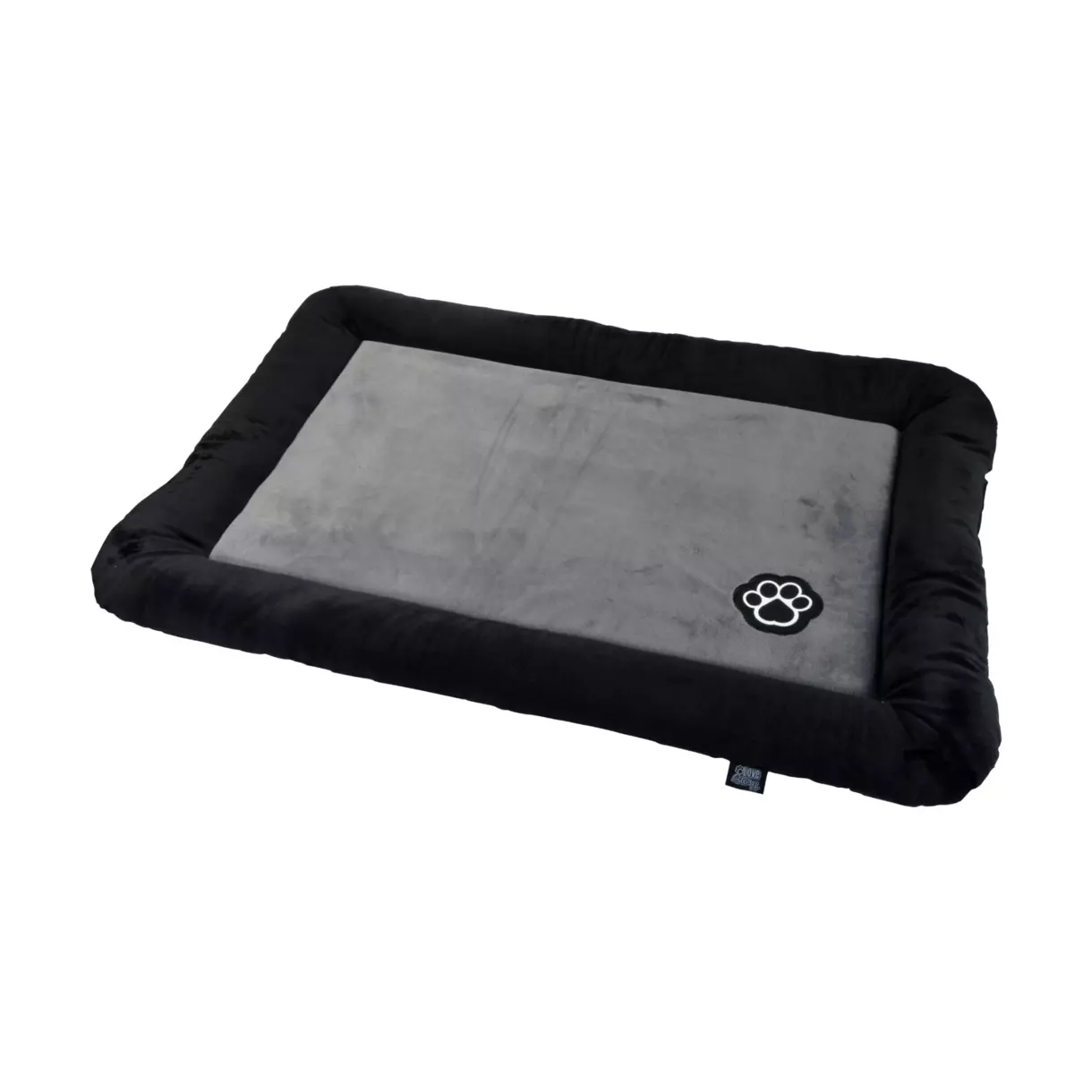 eminza Matelas pour chat et chien Patchy L70 cm Gris/Noir