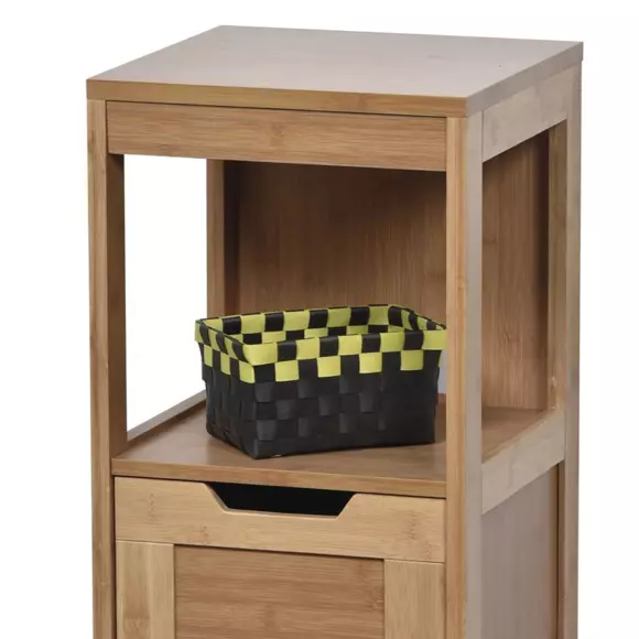 Eminza Meuble Bas De Salle De Bain (30 X H89 5 Cm) Mahé Bambou