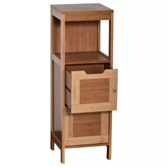 Eminza Meuble Bas De Salle De Bain (30 X H89 5 Cm) Mahé Bambou
