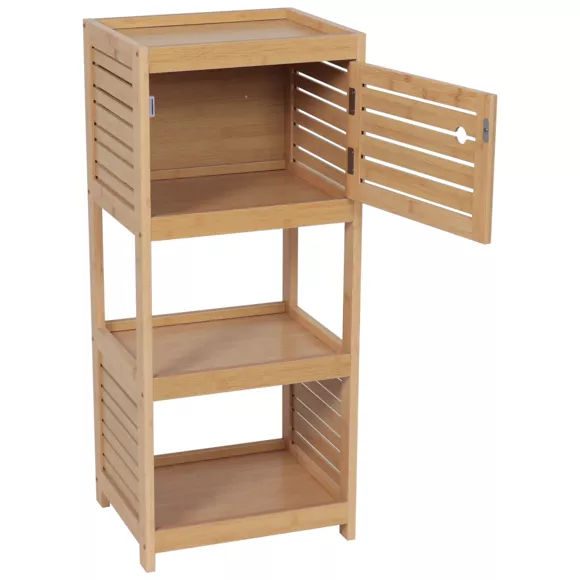 Eminza Meuble Bas De Salle De Bain (36 X H83 Cm) Trinidad Naturel