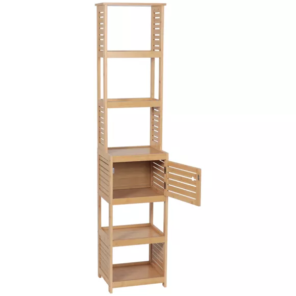 Eminza Meuble Colonne Salle De Bain (38 X H170 Cm) Trinidad Naturel