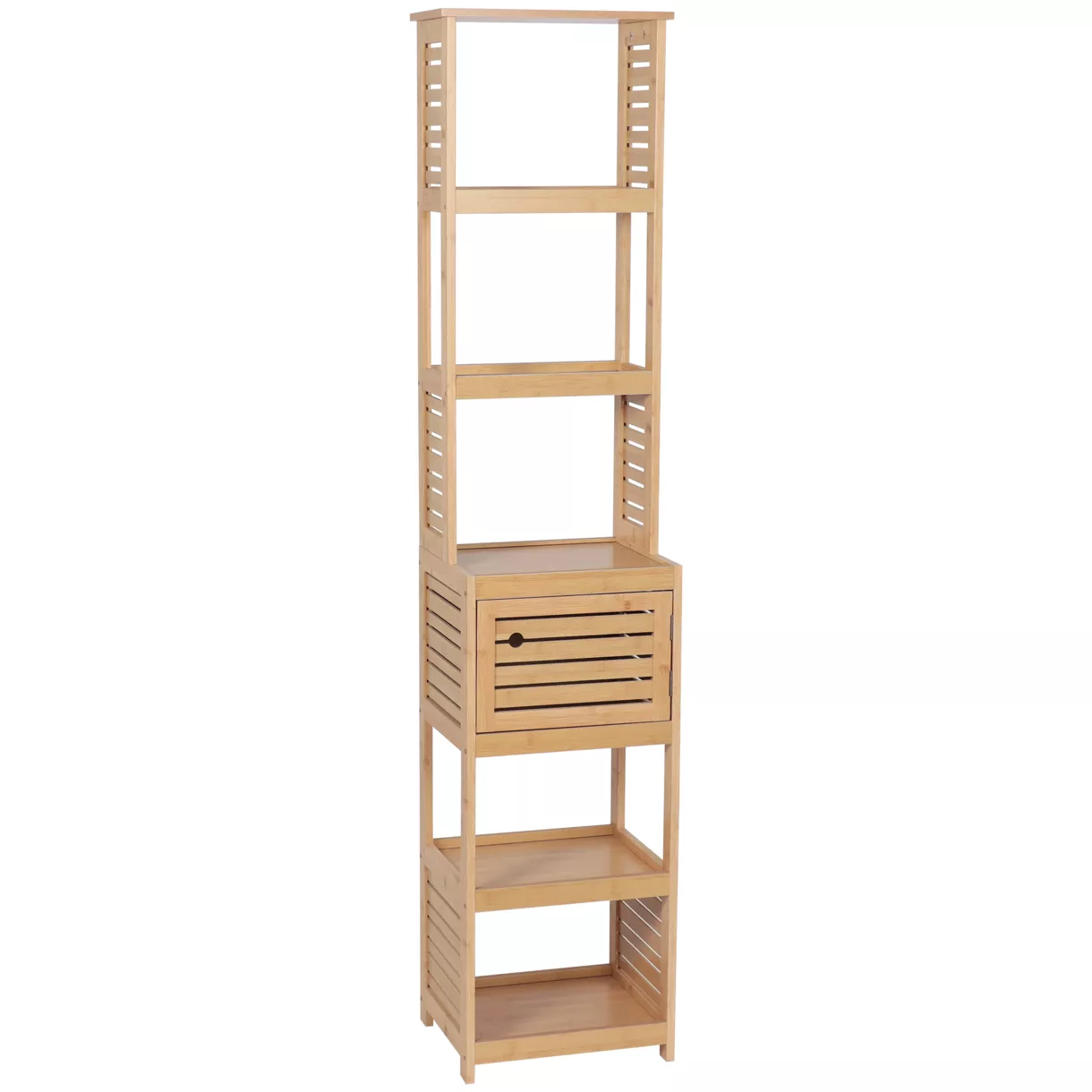 eminza Meuble colonne salle de bain (38 x H170 cm) Trinidad Naturel