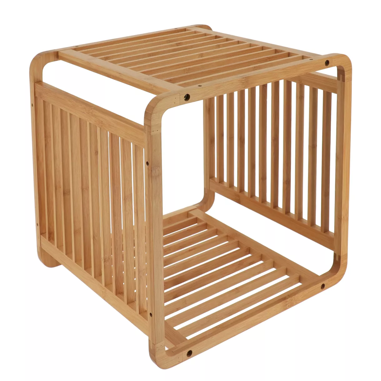 eminza Meuble de rangement empilable (33 x H33 cm) Smart Kube Naturel