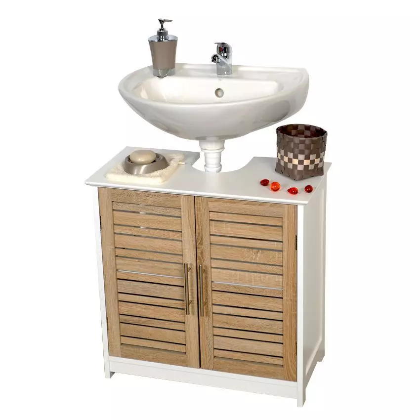 eminza Meuble dessous lavabo (60 x H70 cm) Stockholm Bois