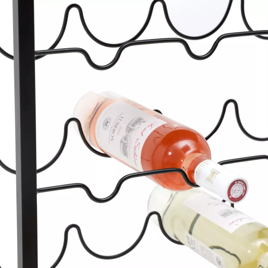 Eminza Meuble Range-bouteilles Industriel 20 Emplacements (H74 Cm) Victor Noir