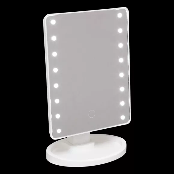 Eminza Miroir De Salle De Bain Sur Pied Lumineux LED (H26 Cm) Star