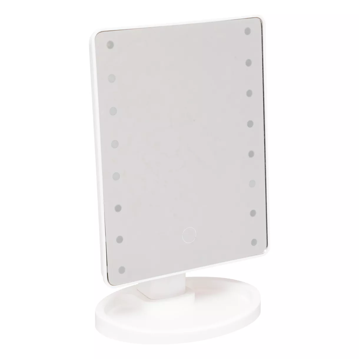 eminza Miroir de salle de bain sur pied lumineux LED (H26 cm) Star