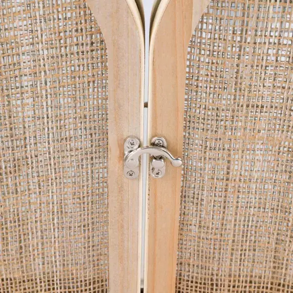 Eminza Miroir Mural En Bois (H45 Cm) Porte Battante Naturel