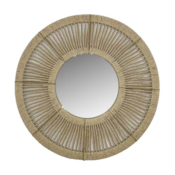 Eminza Miroir Mural Rond En Corde (D60 Cm) Suva Naturel