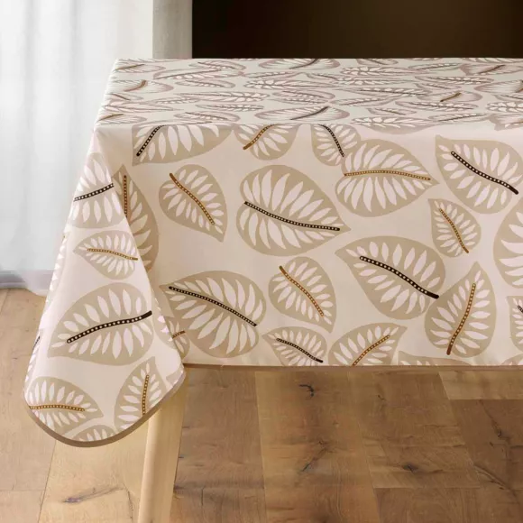 Eminza Nappe Carrée Anti Tache (150 X 150 Cm) Alma Beige