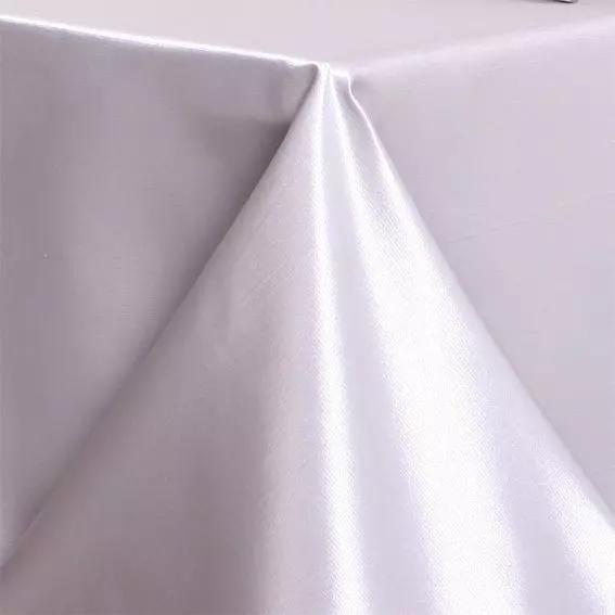 Eminza Nappe De Noël Rectangulaire (140 X 240 Cm) Satin Argent