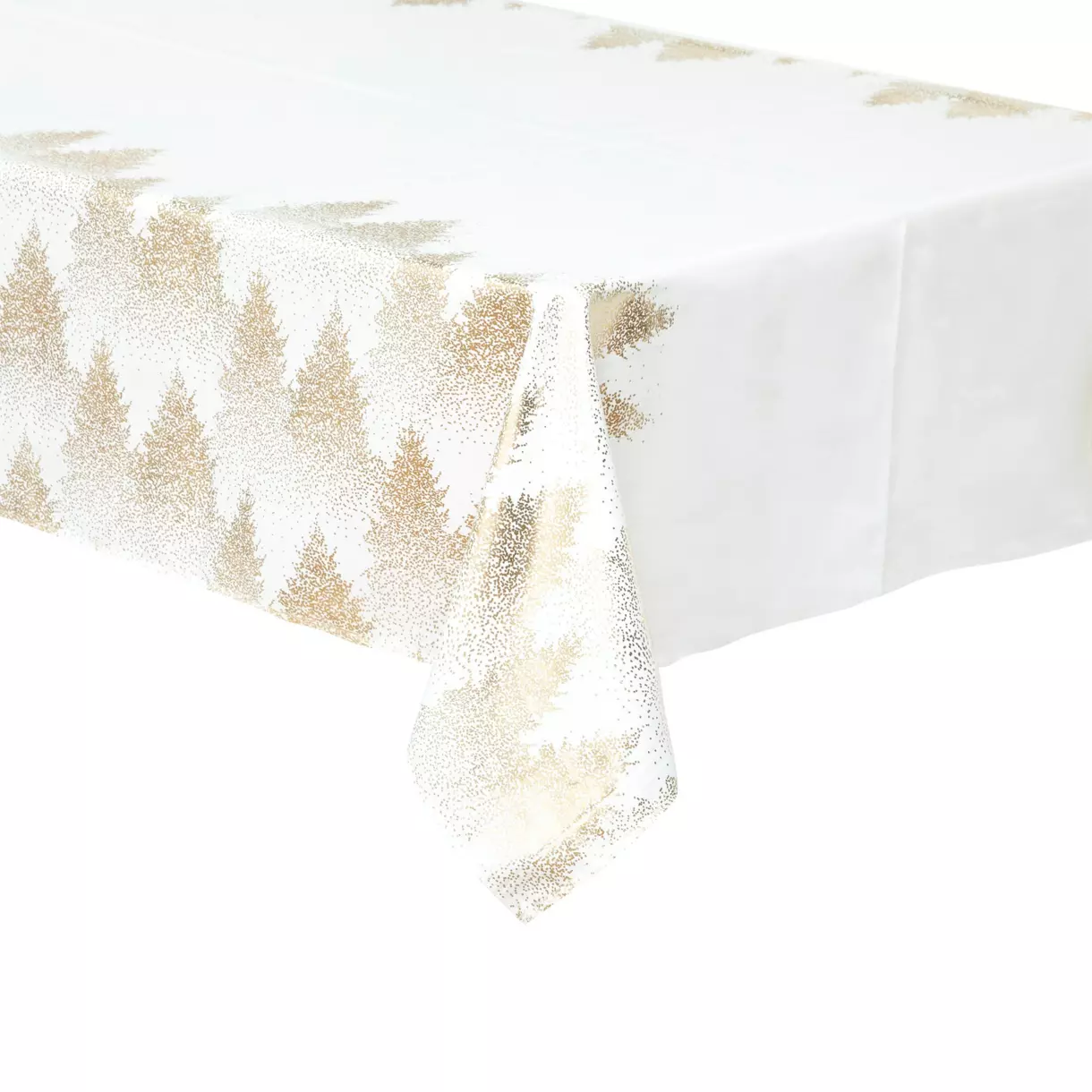 eminza Nappe de Noël rectangulaire (140 x 360 cm) Sapin Or