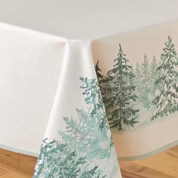 Eminza Nappe De Noël Rectangulaire (150 X 240 Cm) Christmas Ecru