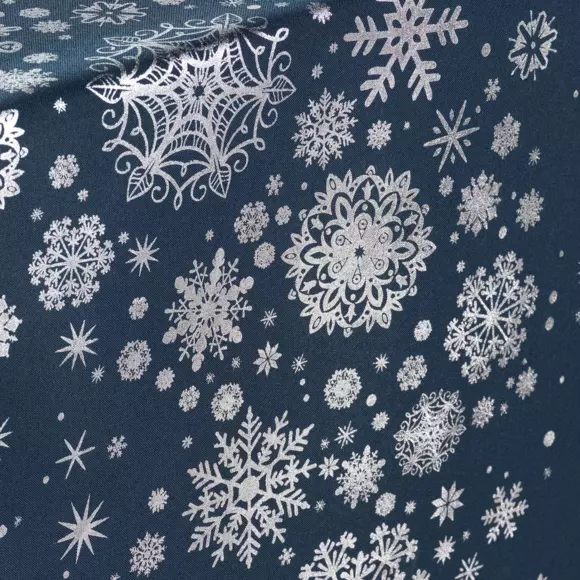 Eminza Nappe De Noël Rectangulaire (150 X 240 Cm) Constellation Bleu