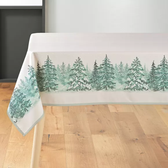 Eminza Nappe De Noël Rectangulaire (150 X 300 Cm) Christmas Ecru