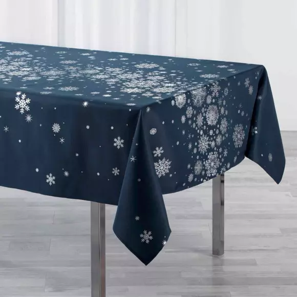 Eminza Nappe De Noël Rectangulaire (150 X 300 Cm) Constellation Bleu