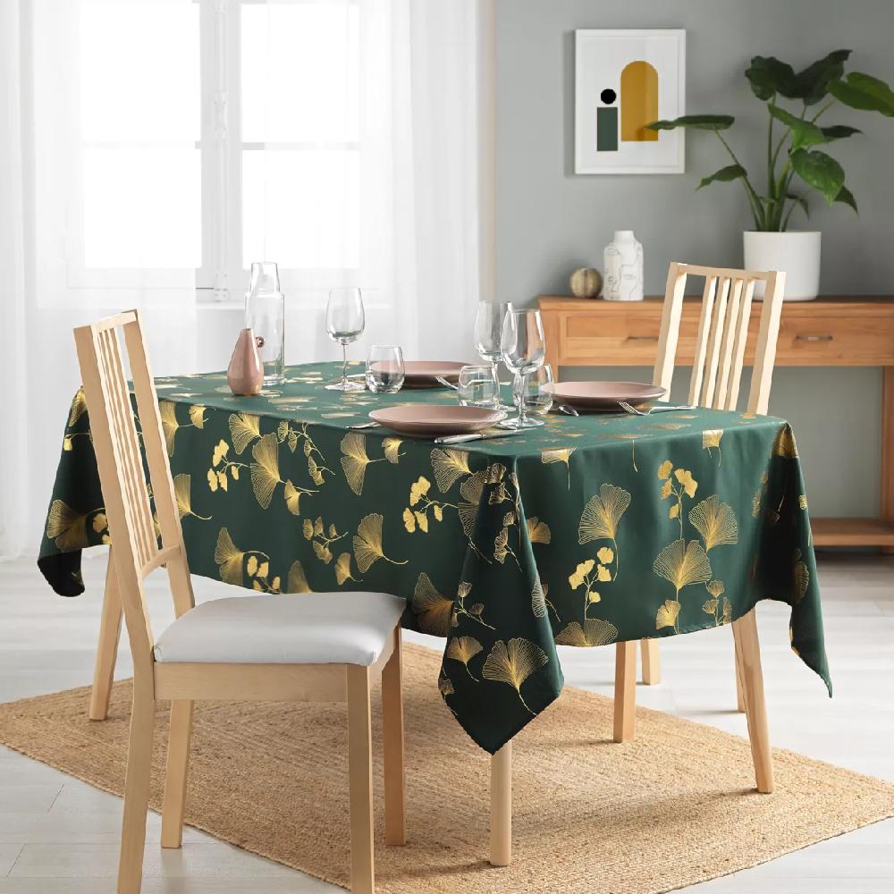eminza Nappe rectangulaire (150 x 300 cm) Bloomy Vert