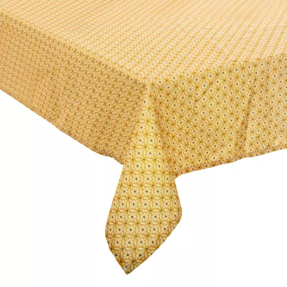 Eminza Nappe Rectangulaire Anti Tache (140 X 240 Cm) Paty Jaune Ocre
