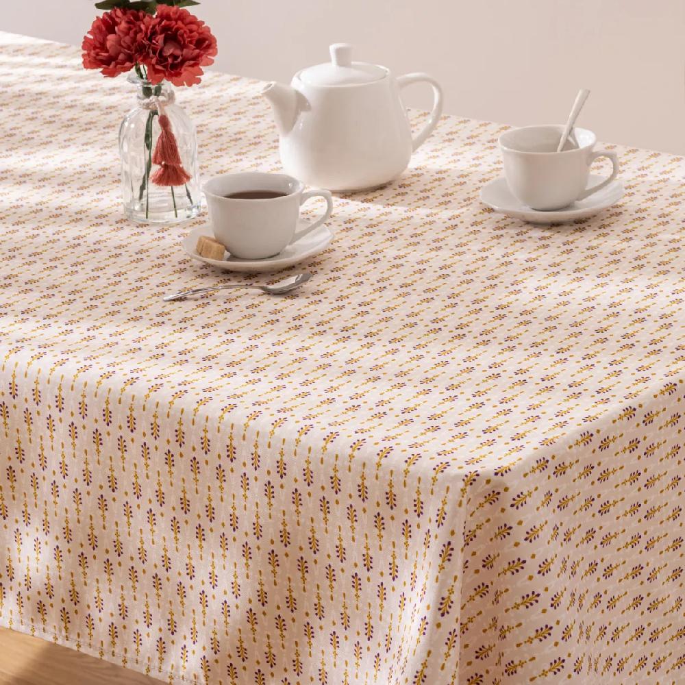 eminza Nappe rectangulaire anti tache (140 x 240 cm) Pepuru Beige