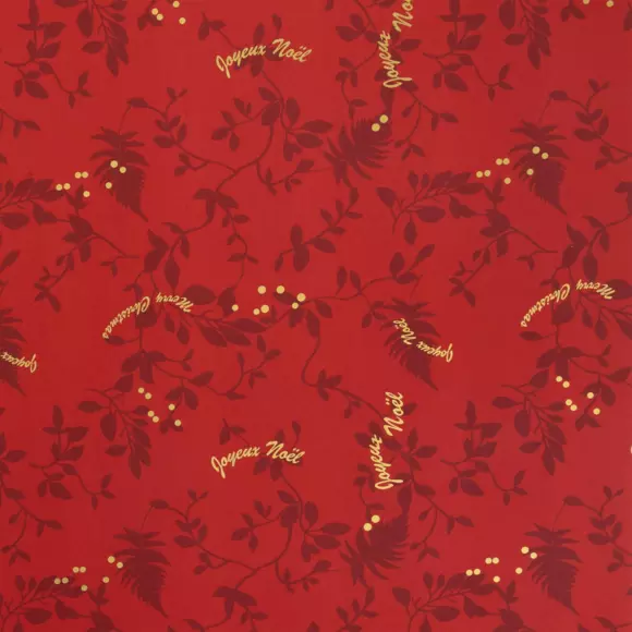 Eminza Nappe Rectangulaire Anti Tache (140 X 240 Cm) Réveillon Rouge