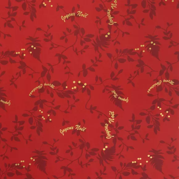 Eminza Nappe Rectangulaire Anti Tache (140 X 360 Cm) Réveillon Rouge