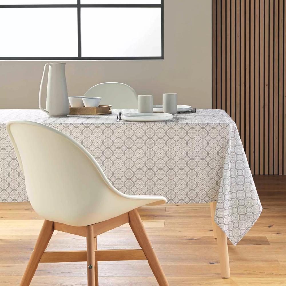 eminza Nappe rectangulaire anti tache (145 x 240 cm) Costaria Beige