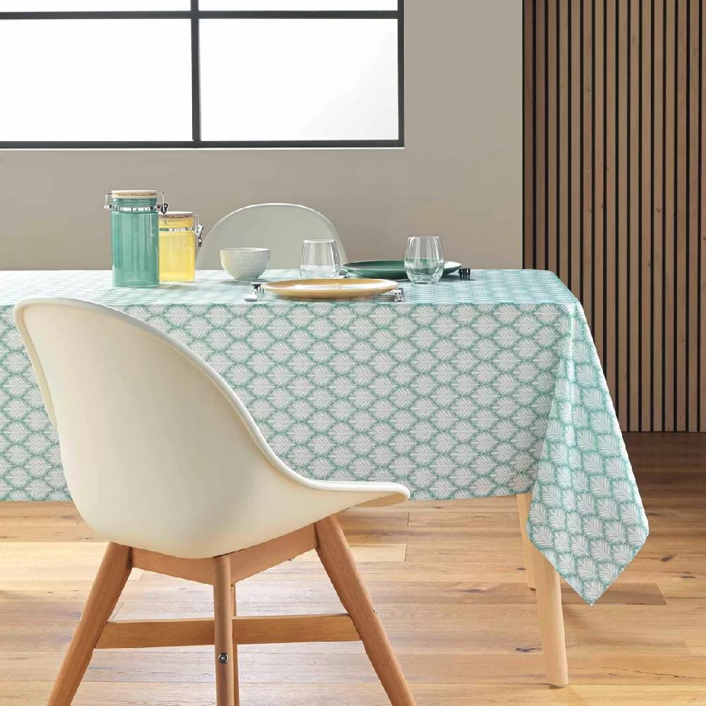 eminza Nappe rectangulaire anti tache (145 x 240 cm) Davia Vert sauge