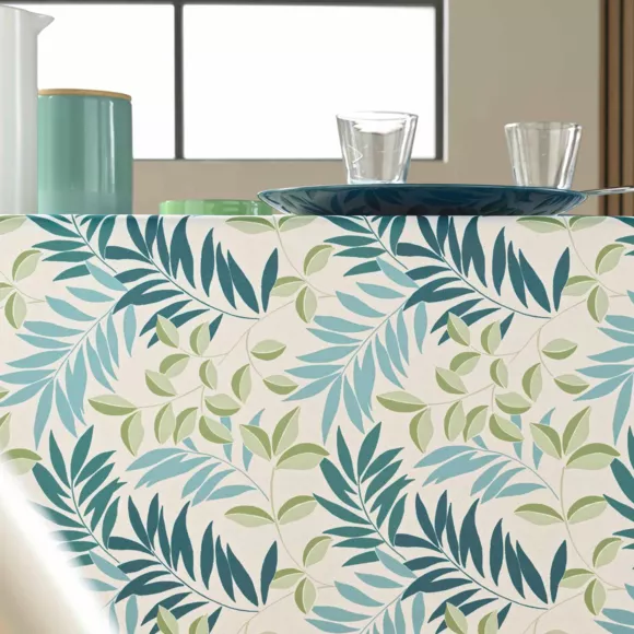 Eminza Nappe Rectangulaire Anti Tache (145 X 240 Cm) Nedelia Vert Sauge