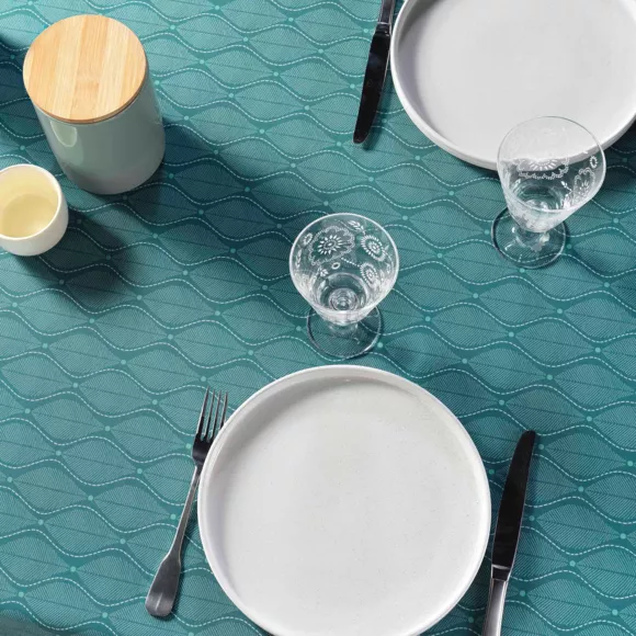 Eminza Nappe Rectangulaire Anti Tache (145 X 240 Cm) Ofelis Bleue