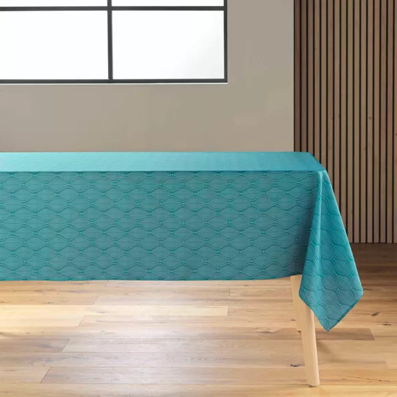 Eminza Nappe Rectangulaire Anti Tache (145 X 240 Cm) Ofelis Bleue