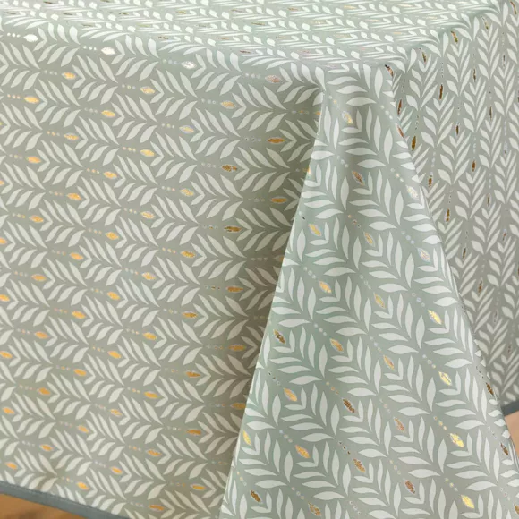Eminza Nappe Rectangulaire Anti Tache (145 X 240 Cm) Piana Vert Sauge