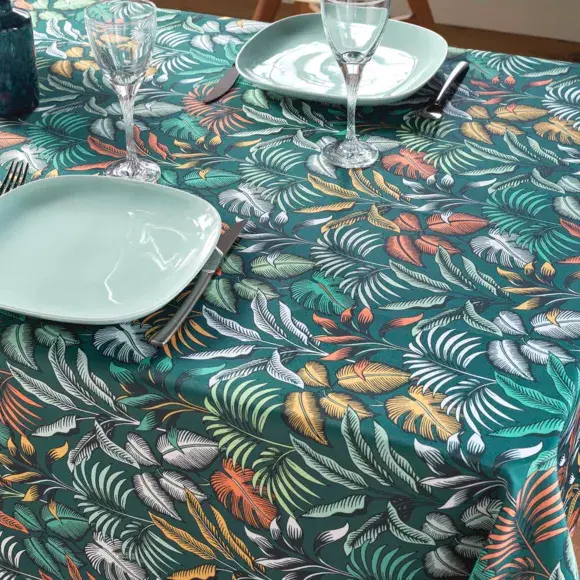 Eminza Nappe Rectangulaire Anti Tache (145 X 240 Cm) Stylis Bleue