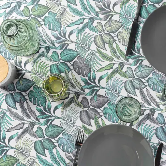 Eminza Nappe Rectangulaire Anti Tache (145 X 240 Cm) Stylis Verte