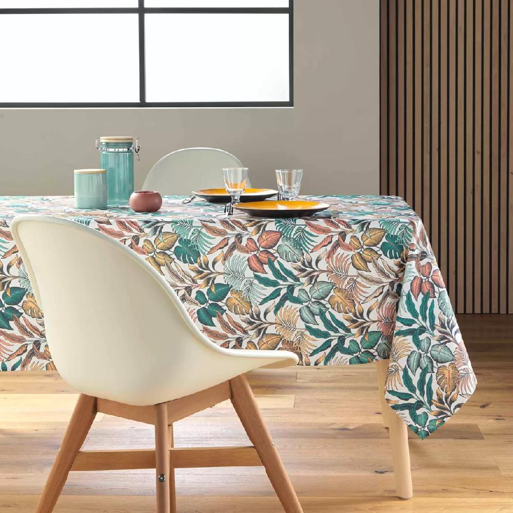 eminza Nappe rectangulaire anti tache (145 x 240 cm) Stylis Jaune