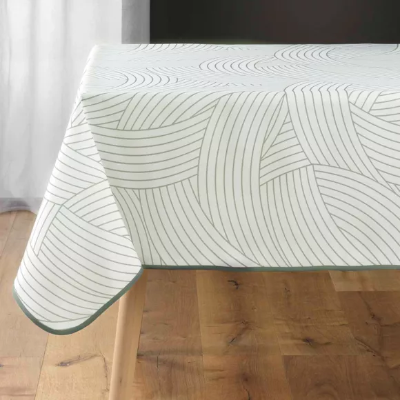 Eminza Nappe Rectangulaire Anti Tache (150 X 240 Cm) Linea Blanche