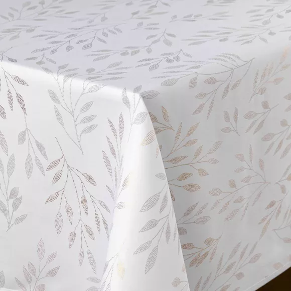 Eminza Nappe Rectangulaire Anti Tache (150 X 240 Cm) Lonigold Blanche