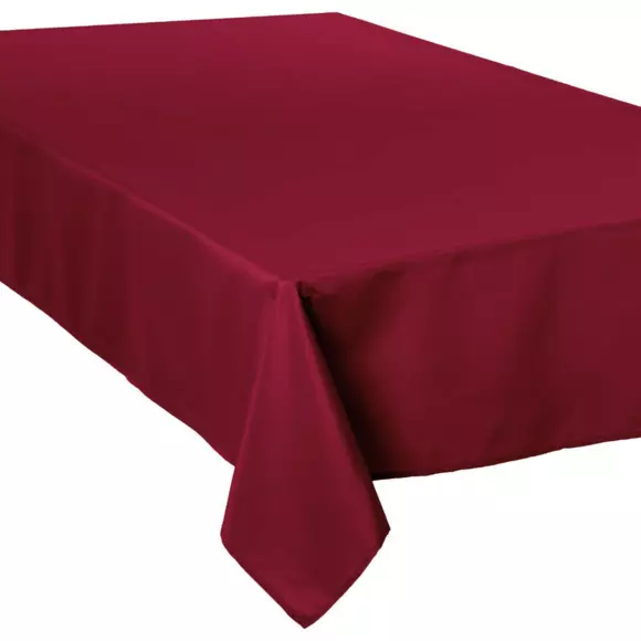 Eminza Nappe Rectangulaire Anti Tache (150 X 300 Cm) Lina Rouge Bordeaux