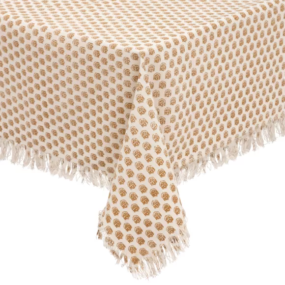 Eminza Nappe Rectangulaire Coton (150 X 250 Cm) Indie Beige