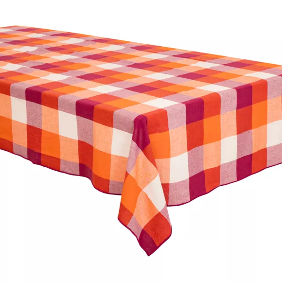 Eminza Nappe Rectangulaire Coton (150 X 250 Cm) Madras Multicolore