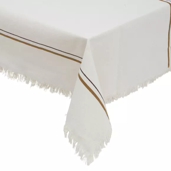 Eminza Nappe Rectangulaire Coton (150 X 250 Cm) Ray Beige