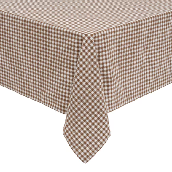 Eminza Nappe Rectangulaire Coton (150 X 250 Cm) The Floral Marron