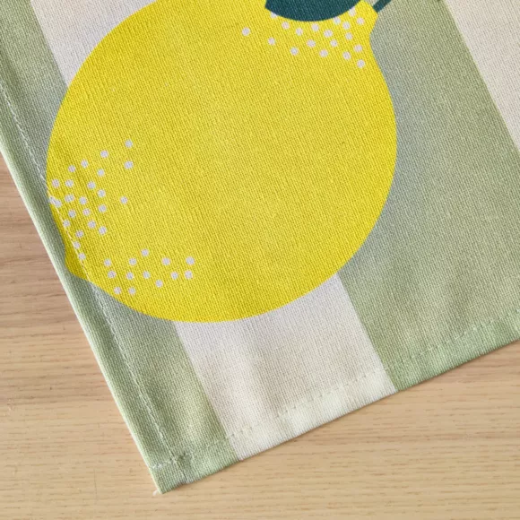 Eminza Nappe Rectangulaire Coton Enduit (150 X 250 Cm) Antibes Verte