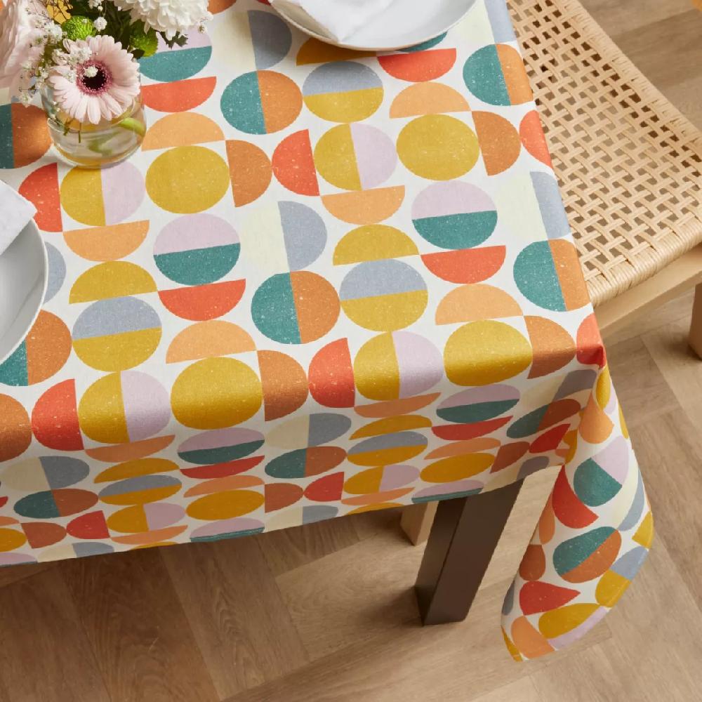 eminza Nappe rectangulaire coton enduit (150 x 250 cm) Brooklyn Multicolore