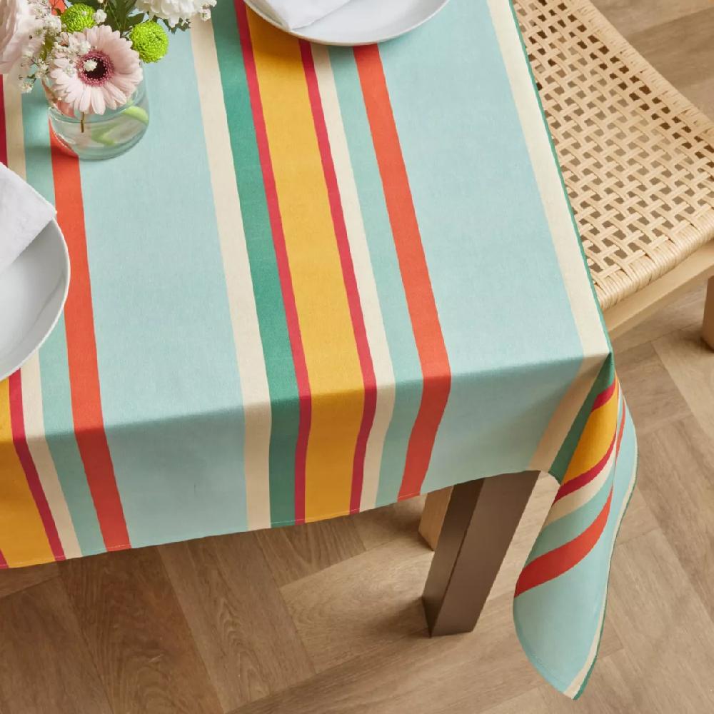eminza Nappe rectangulaire coton enduit (150 x 250 cm) Cervione Multicolore