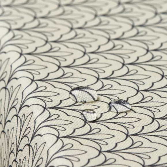 Eminza Nappe Rectangulaire Coton Enduit (150 X 250 Cm) Clara Grise