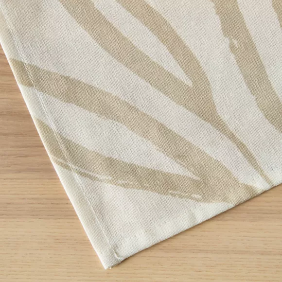 Eminza Nappe Rectangulaire Coton Enduit (150 X 250 Cm) Galice Beige
